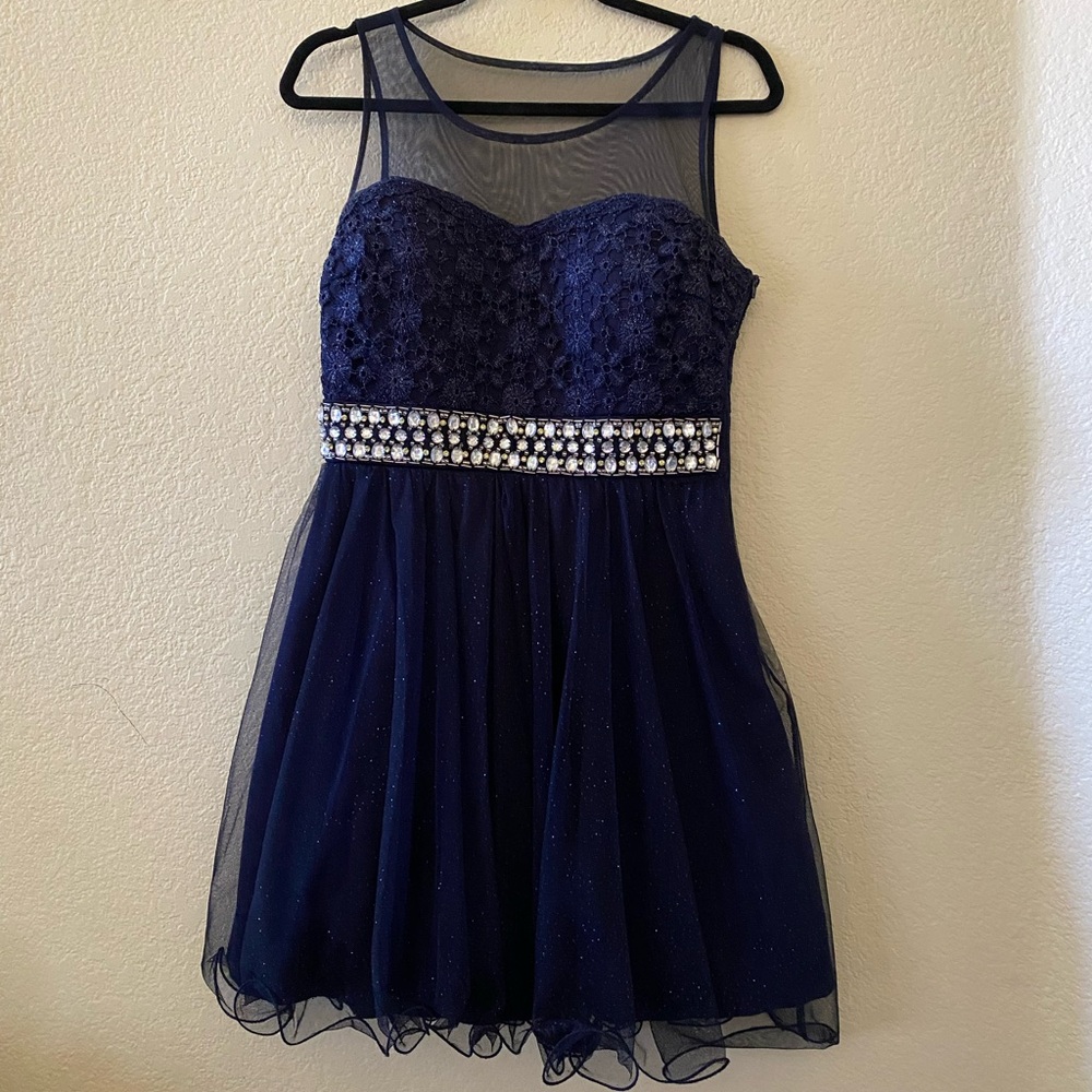 Blue sparkly dress